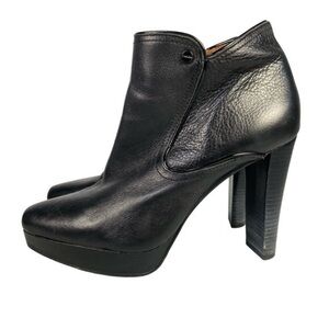 Calvin Klein Black Margo Bootie Platform Heel
